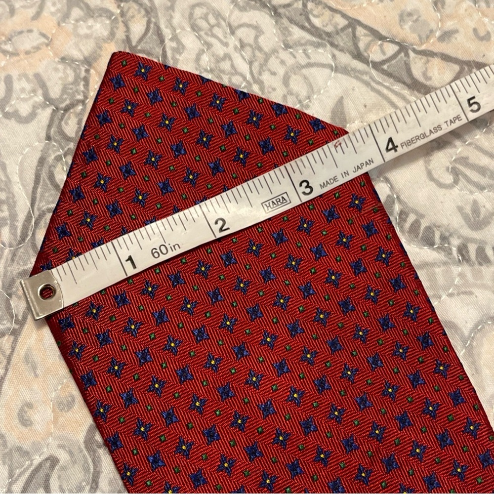 Lauren Ralph Lauren Men's Silk Tie Red, - Picture 7 of 7